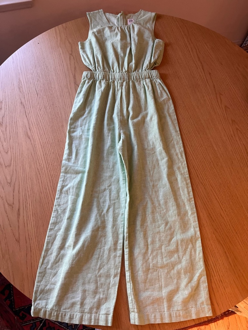 GAP Kids Light Mint Green Sleeveless One-Piece Jumpsuit